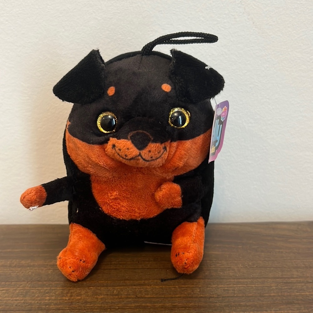 Nanco Belly Buddies Rottweiler Dog Plush Stuffed Animal Toy 5"